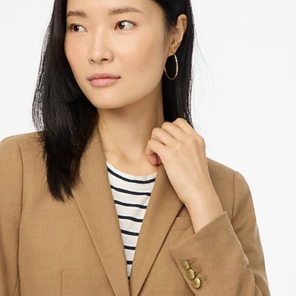 J.Crew Factory Camel Wool Blaze - Picture 7 of 13